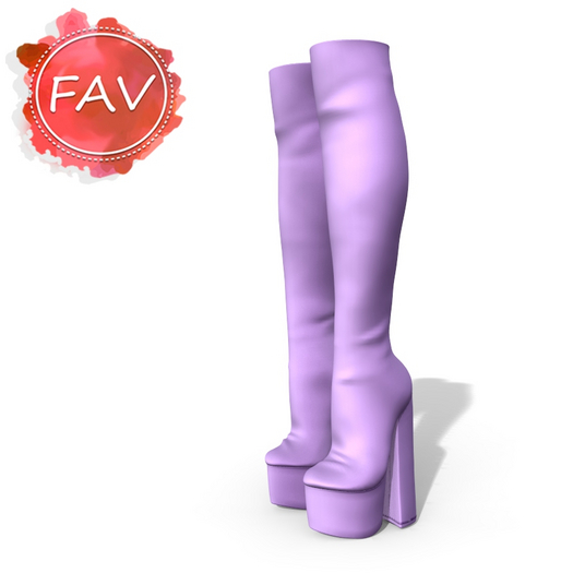 Lavender Long Boots