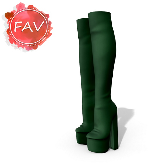Green Long Boots