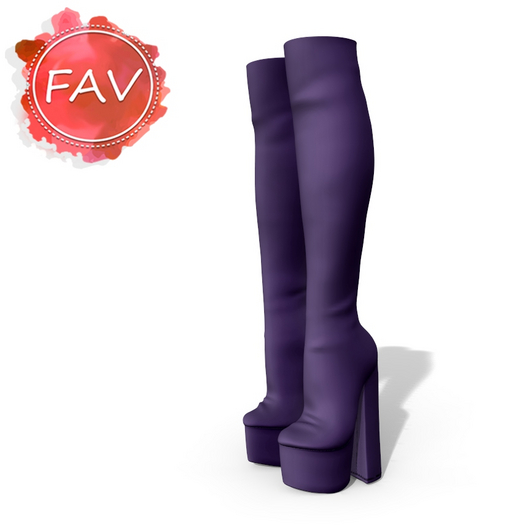 Purple Long Boots