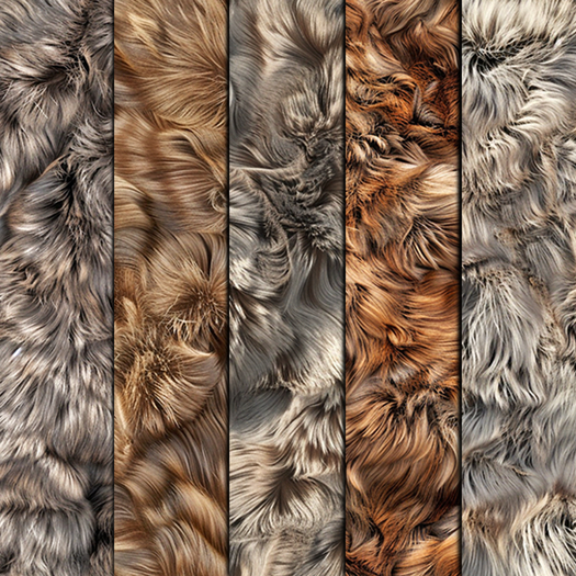 5pc 3D Mink fur texture seamless*Full Perm*