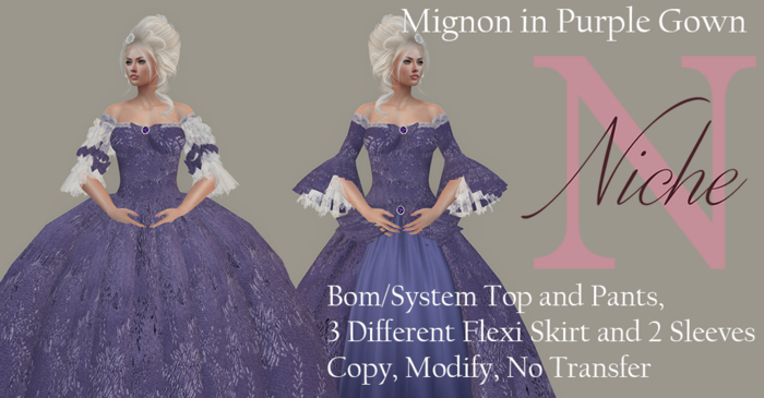 Mignon In Purple Gown