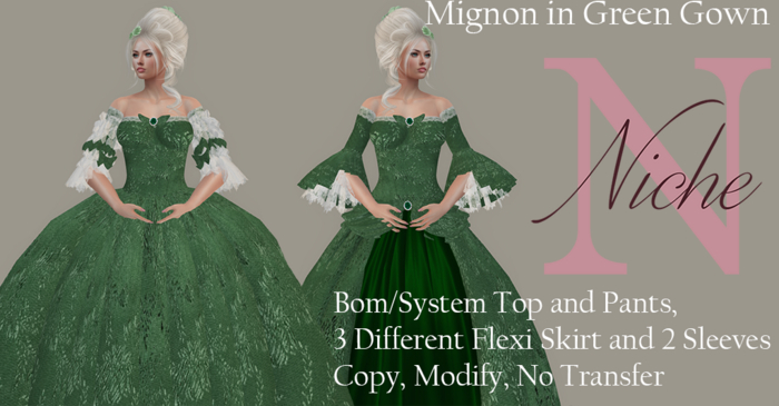 Mignon In Green Gown Demo