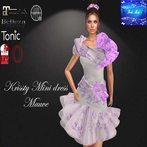 BM Krissty Mini dress (mauve ) HUD (ADD TO UNPACK)