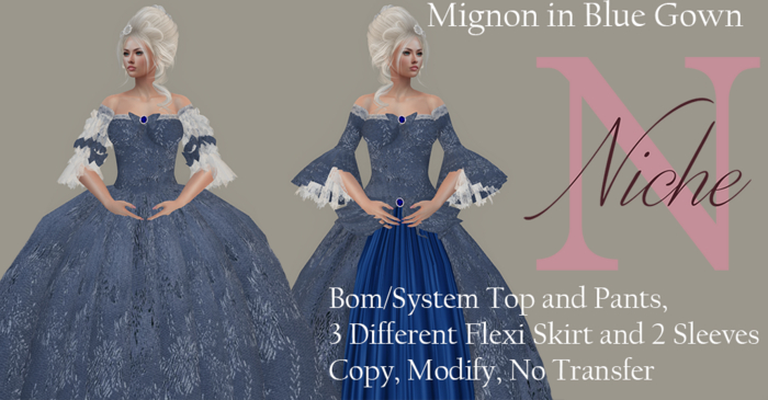 Mignon In Blue Gown