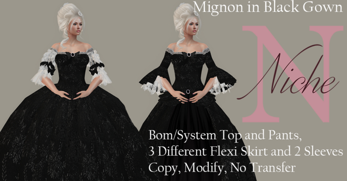 Mignon In Black Gown Demo