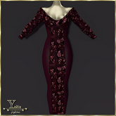 Yalin Fashion JOLINA Burgundy CASUAL MAXIDRESS