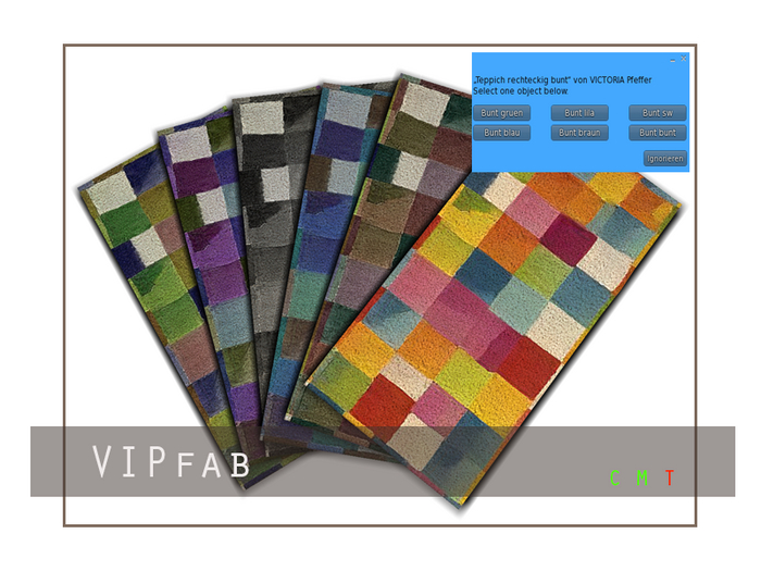 VIPfab - Teppich bunt / Rug colorful ( wear me )