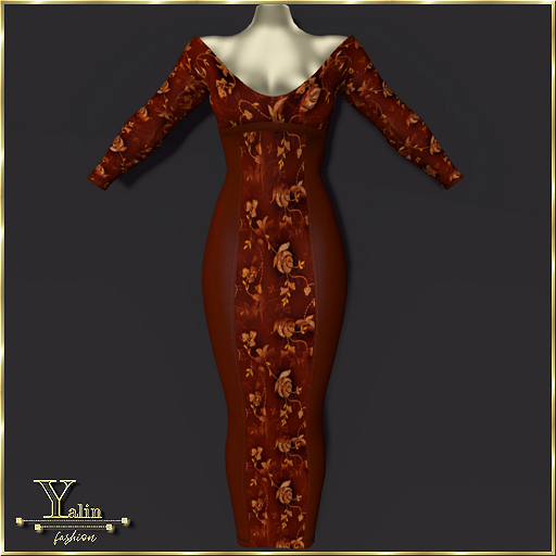 Yalin Fashion JOLINA Rust CASUAL MAXIDRESS