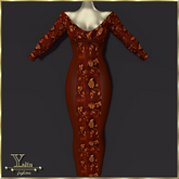 Yalin Fashion JOLINA Rust CASUAL MAXIDRESS