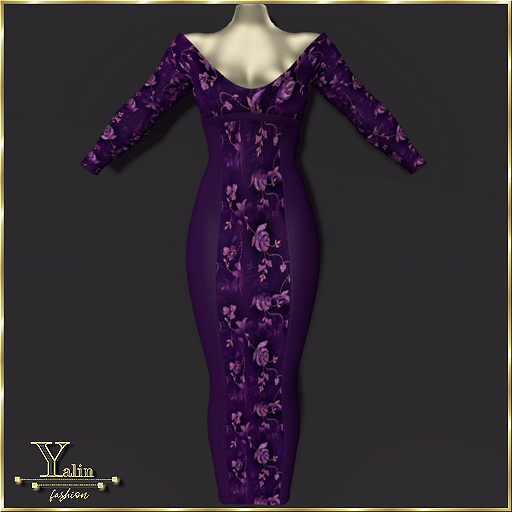 Yalin Fashion JOLINA Violet CASUAL MAXIDRESS