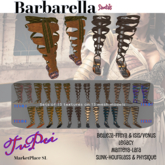 TuPei Barbarella Sandals - Set of 13 for Slink-Hourglass