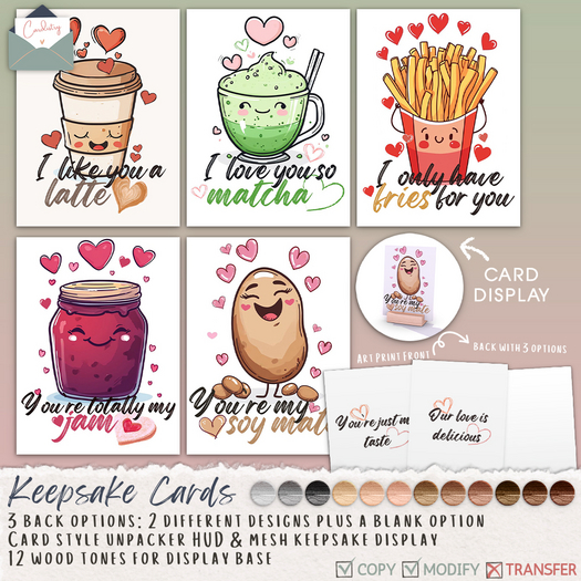 Cardistry ~ Keepsake Card ~ Foodie Love Fatpack (Add me)