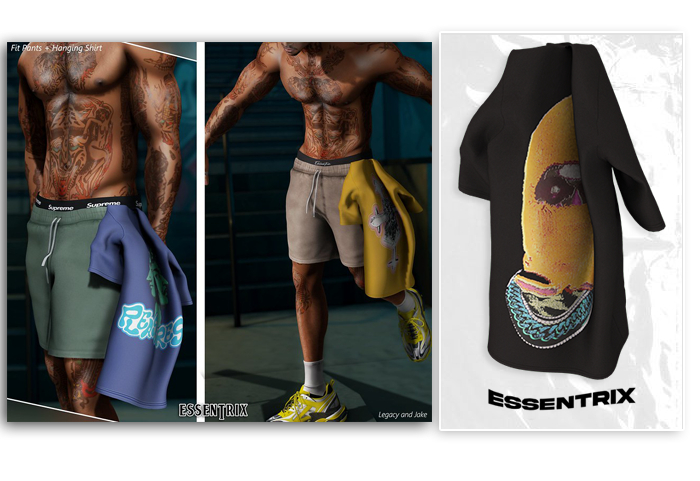 -ESSENTRIX-. Hanging Tee (Black)