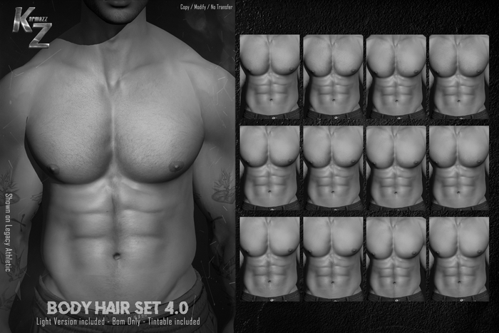 *DEMO KARMAZZ Body Hair Set 4.0 BOM - Light  Version 