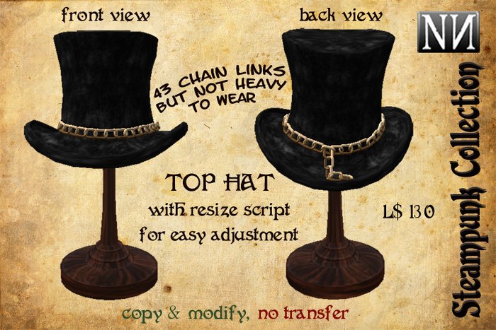 Top Hat with Chain
