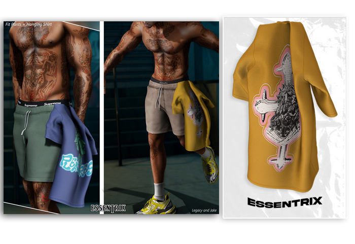 -ESSENTRIX-. Hanging Tee (Yellow)