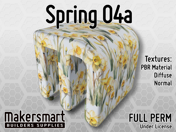 PBR Texture: Fabric Spring 04a