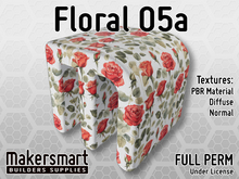 PBR Texture: Fabric Floral 05a