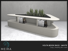 Meira Volta Book Rack - White