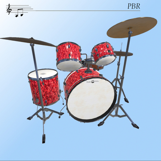 Drum set PBR red pearl