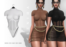 Seniha. Camila Bodysuit // White