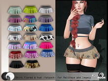 ^^ RAVE MooN ^^  2-flared miniskirt and hud (maitreya - legacy)