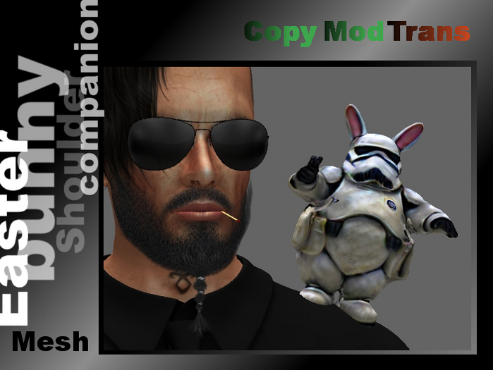 Space Easter Bunny (shoulder companion)