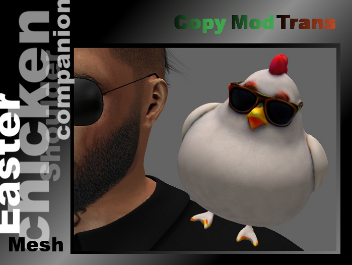 Cute Easter Chicken (shoulder companion)