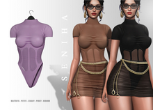 Seniha. Camila Bodysuit // Violet