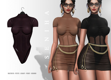Seniha. Camila Bodysuit // Burgundy