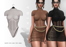 Seniha. Camila Bodysuit // Nude