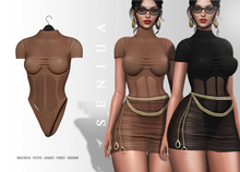 Seniha. Camila Bodysuit // Camel