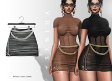 Seniha. Camila Skirt&Belt // Black