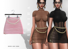 Seniha. Camila Skirt&Belt // Light Pink