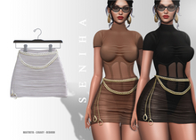 Seniha. Camila Skirt&Belt // Nude