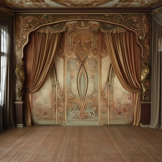 Victorian Theatre Photography Backdrop Texture
