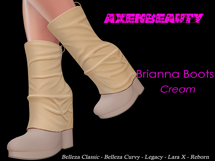 aX: Brianna Boots Cream