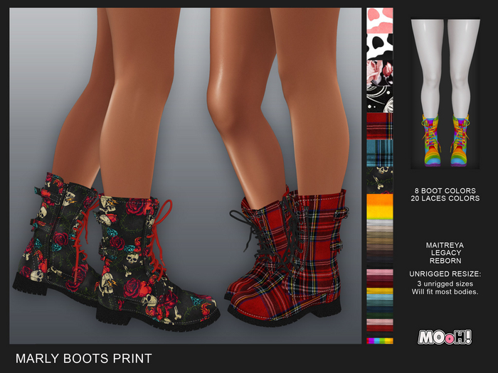 MOoH! Demo Marly boots print (Add)