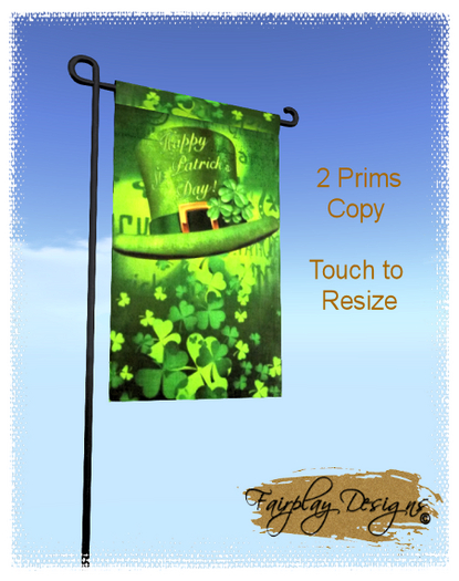 ~R~Top of the Morning to You Yard Flag~