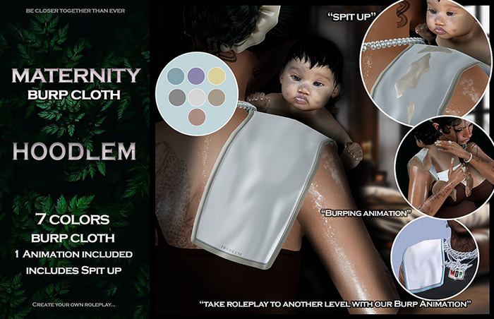 Hoodlem - Maternity Burp Cloth