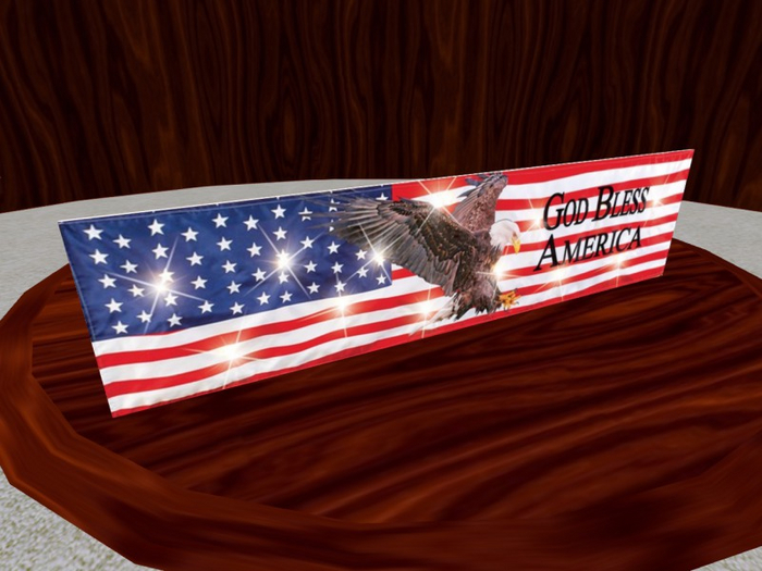 TM God Bless America Banner Texture - Flag