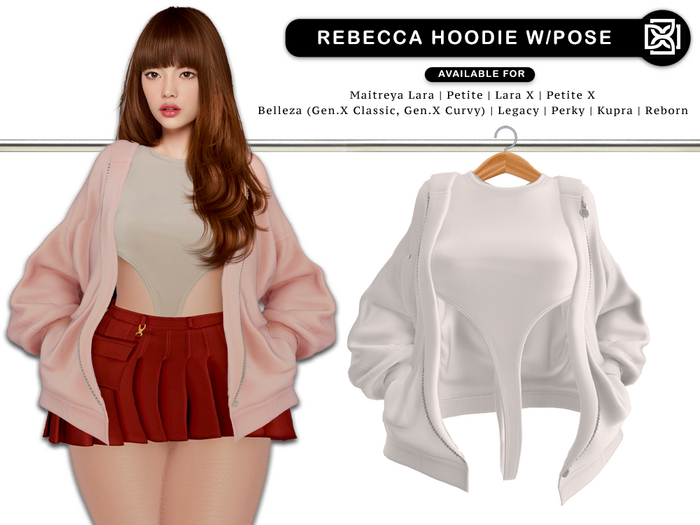 Addams - Rebecca Hoodie with Pose #01