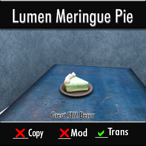 Table Decoration Meringue Pie