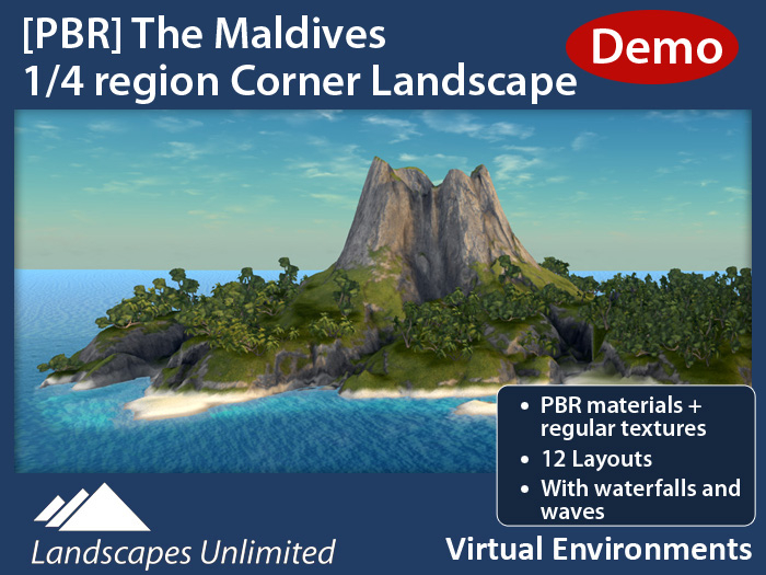 Second Life Marketplace - [DEMO][PBR] The Maldives 1/4 Sim Corner ...