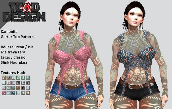Garter Top Pattern ~ Kamenita [ADD ME]. DEMO