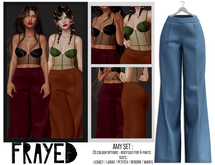 Frayed - Amy Pants - Blue