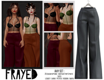 Frayed - Amy Pants - Grey