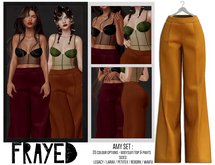 Frayed - Amy Pants - Mustard