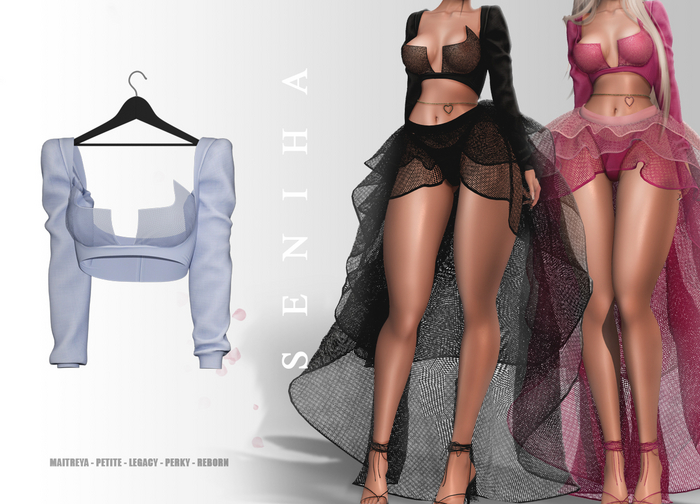 Seniha. Julieta Top // Light Blue