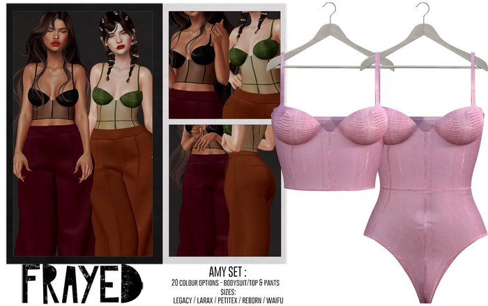 Frayed - Amy Body/Top - Pink